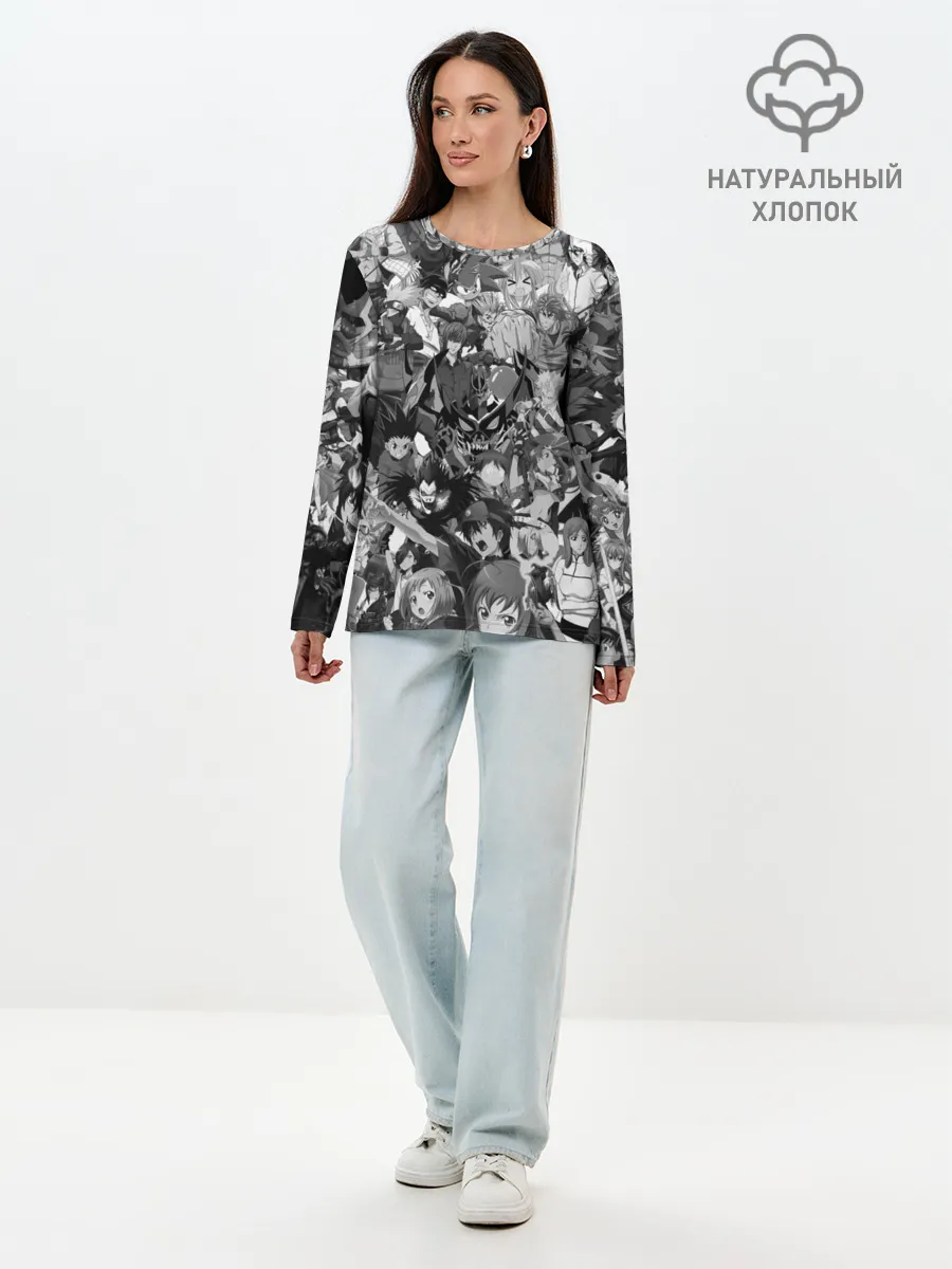 Лонгслив женский. Хлопок / ANIME HEROES