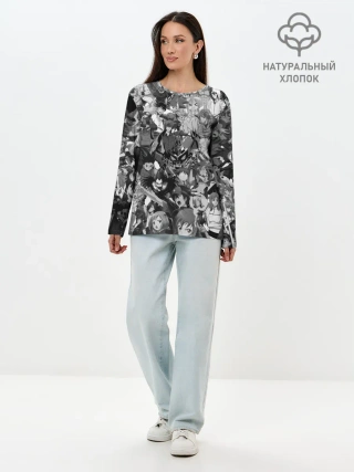 Лонгслив женский. Хлопок / ANIME HEROES