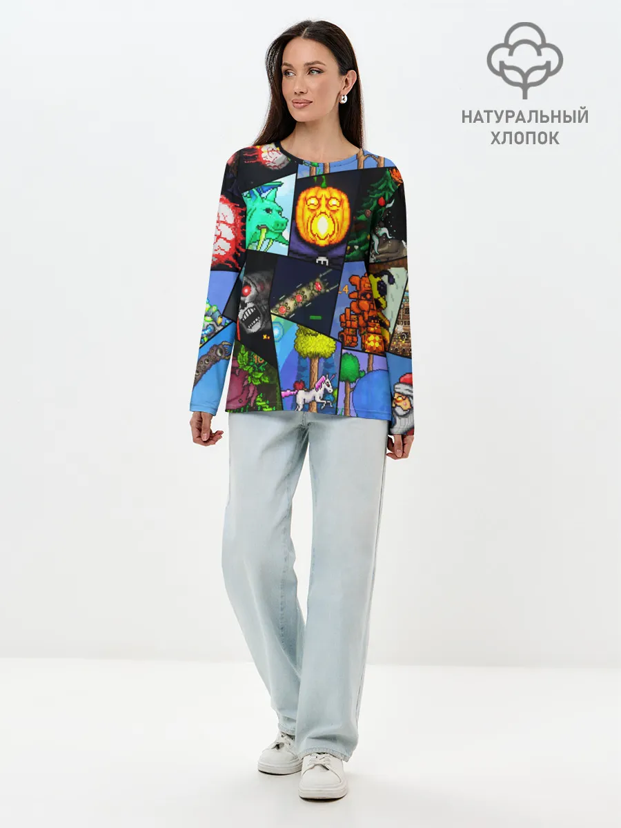 Лонгслив женский. Хлопок / Terraria allpic