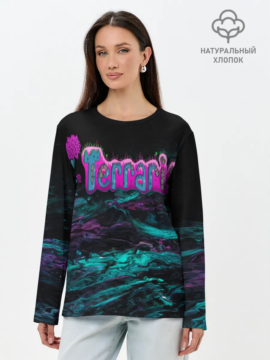 Лонгслив женский. Хлопок / Terraria