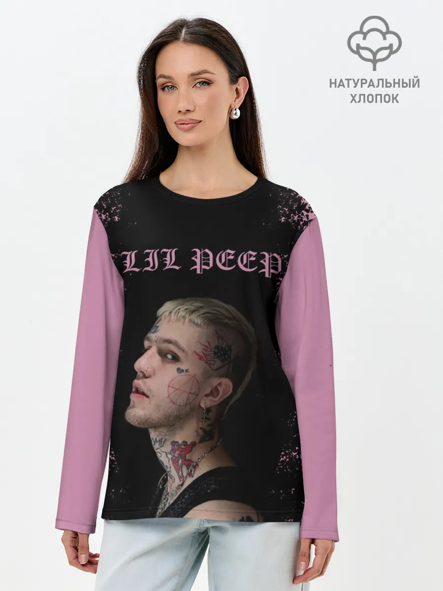 Лонгслив женский. Хлопок / LiL PEEP