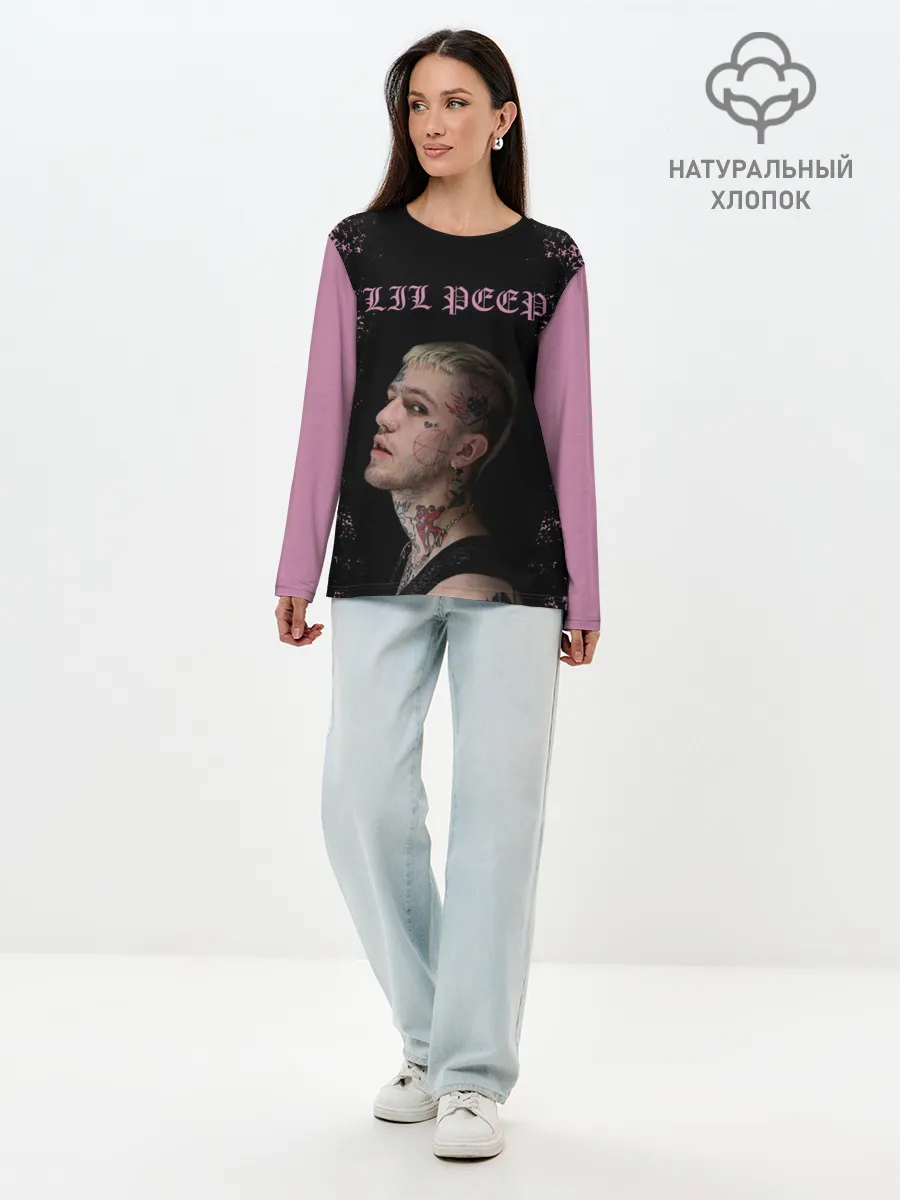 Лонгслив женский. Хлопок / LiL PEEP