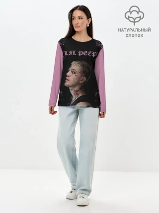 Лонгслив женский. Хлопок / LiL PEEP