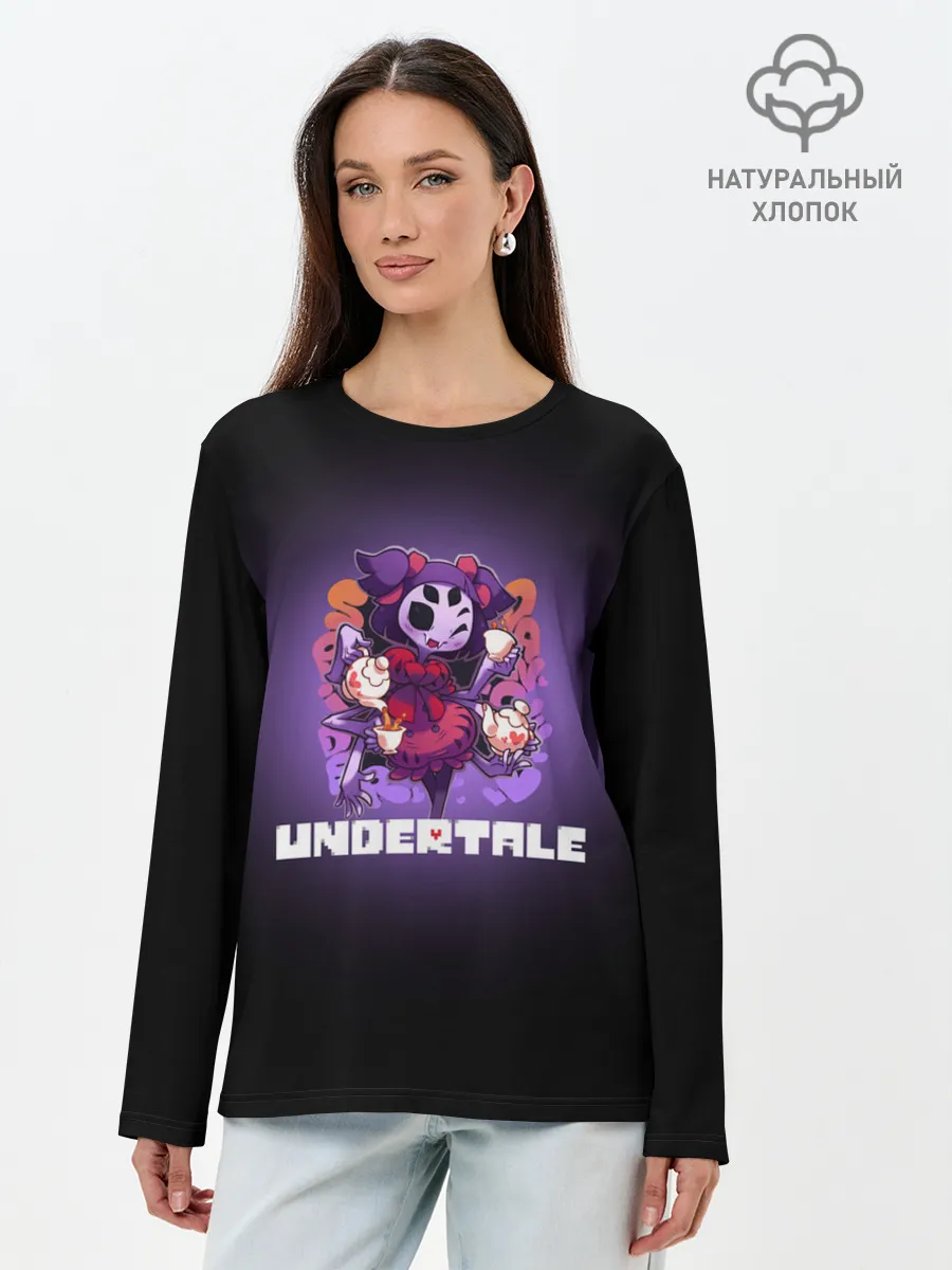 Лонгслив женский. Хлопок / UNDERTALE