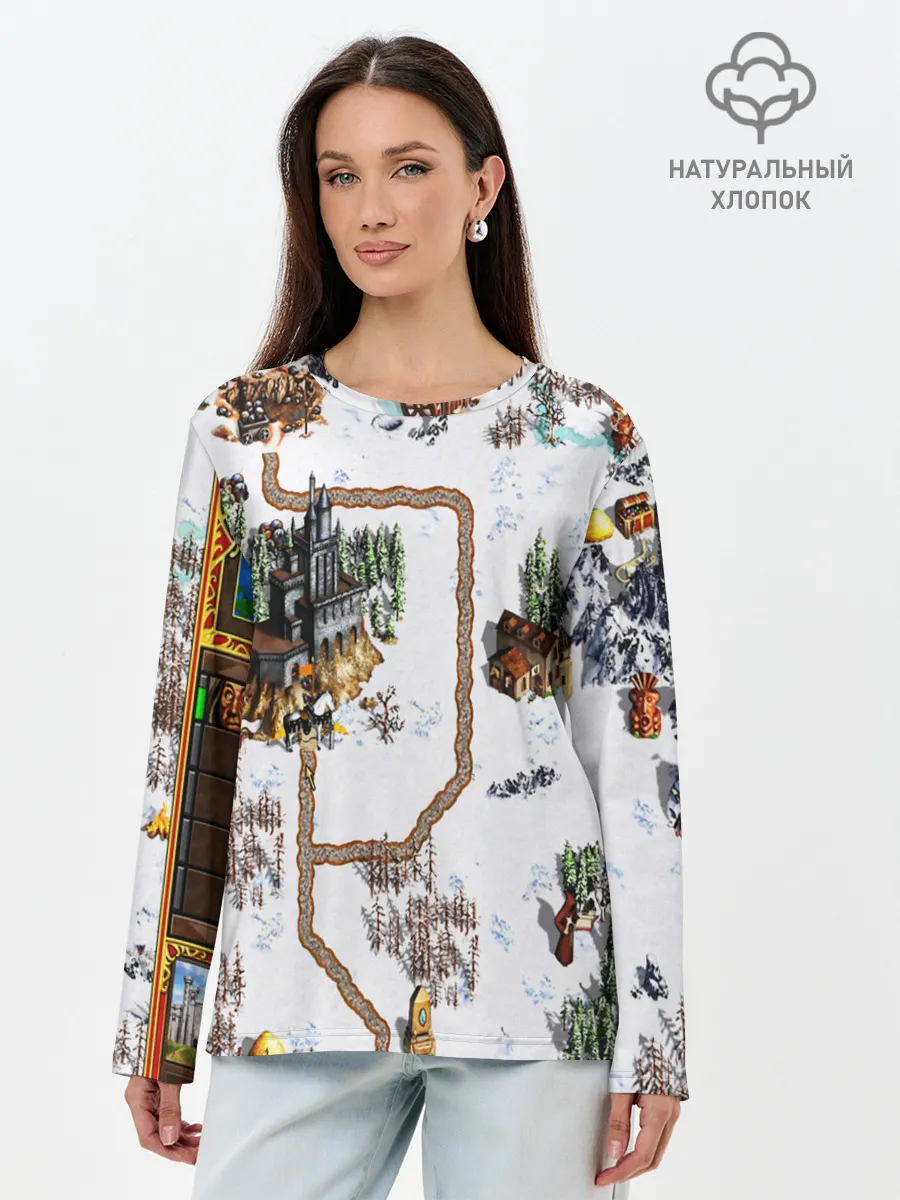 Лонгслив женский. Хлопок / Heroes of Might and Magic