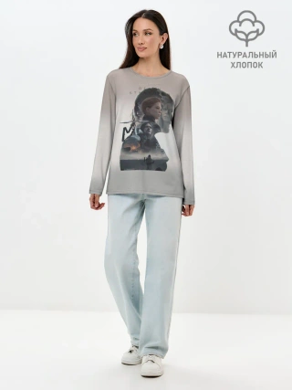 Лонгслив женский. Хлопок / Death Stranding