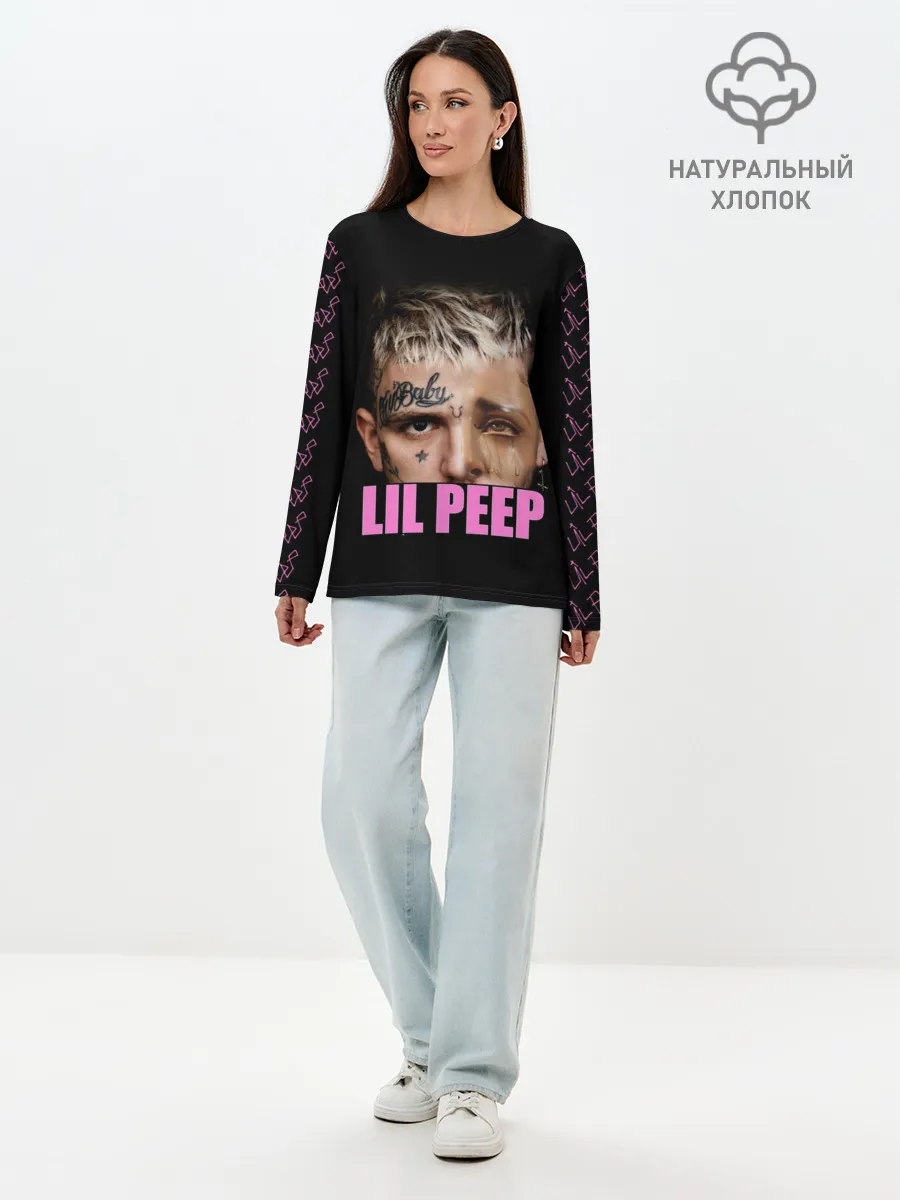 Лонгслив женский. Хлопок / Lil Peep