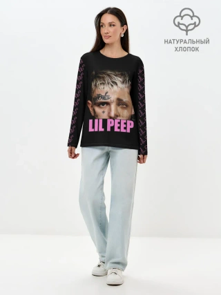 Лонгслив женский. Хлопок / Lil Peep