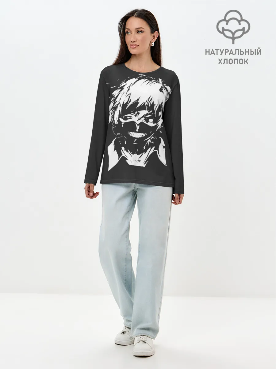 Лонгслив женский. Хлопок / Токийский гуль