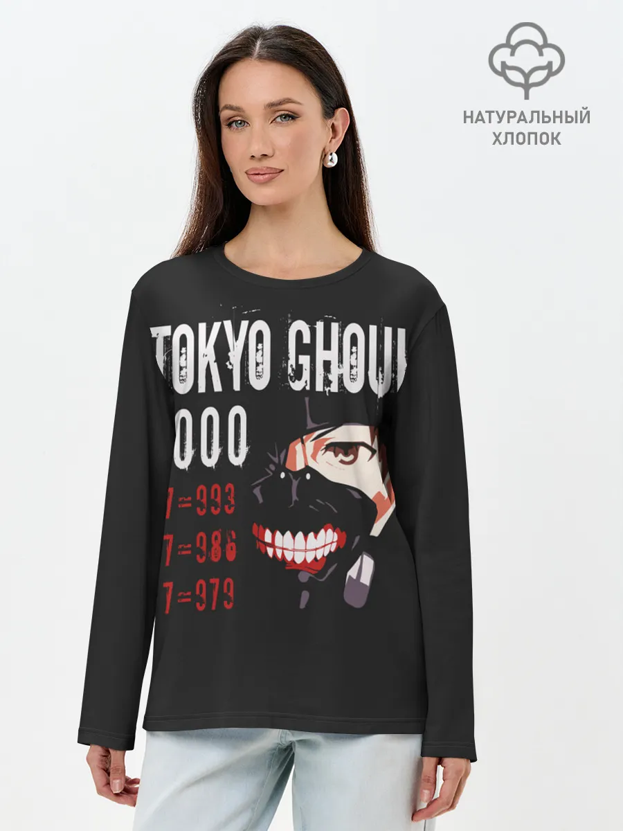 Лонгслив женский. Хлопок / Tokyo Ghoul