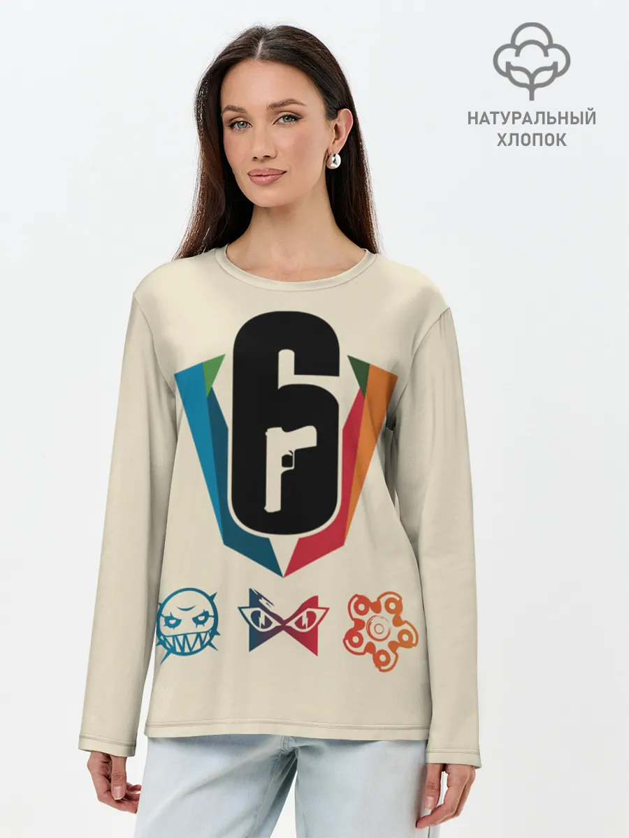 Лонгслив женский. Хлопок / Rainbow Six Siege