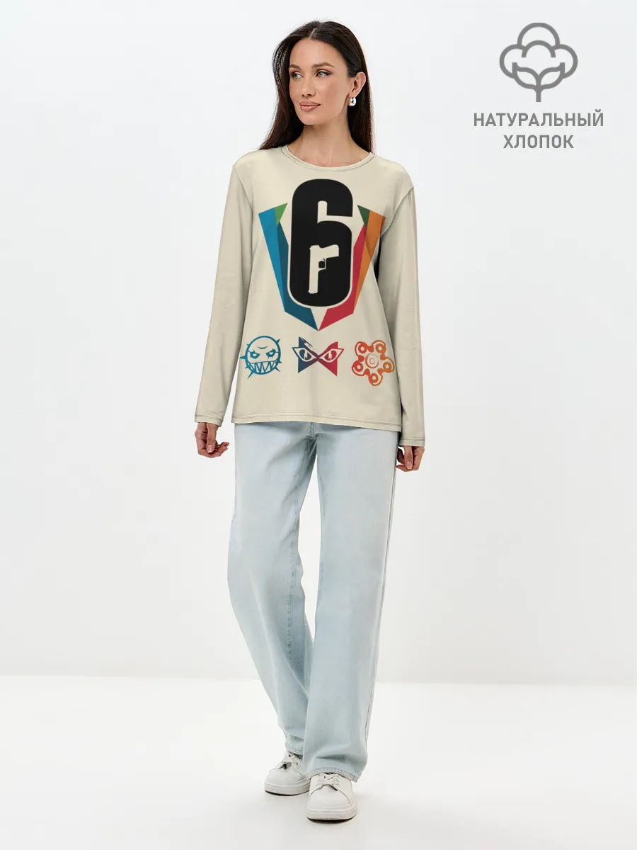 Лонгслив женский. Хлопок / Rainbow Six Siege