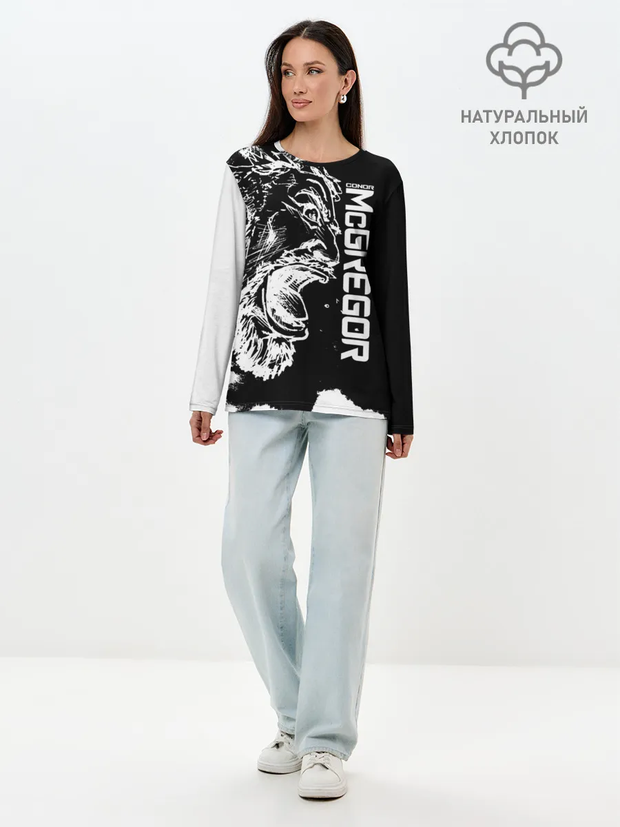 Лонгслив женский. Хлопок / Конор МакГрегор