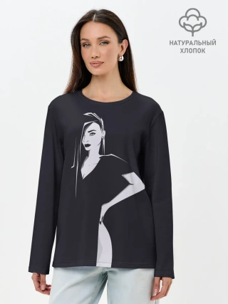 Лонгслив женский. Хлопок / Girl