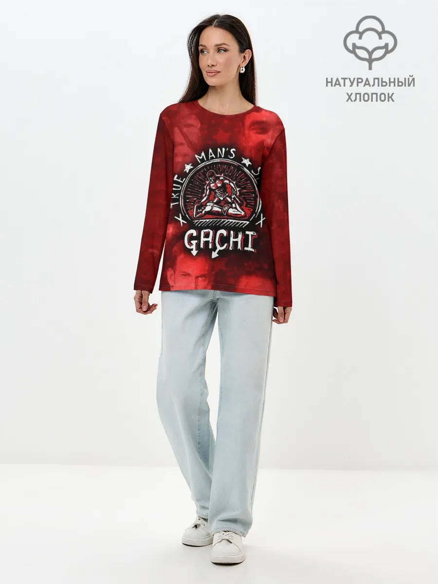 Лонгслив женский. Хлопок / True Mans Sport