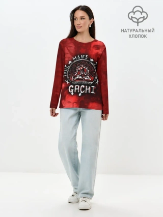 Лонгслив женский. Хлопок / True Mans Sport