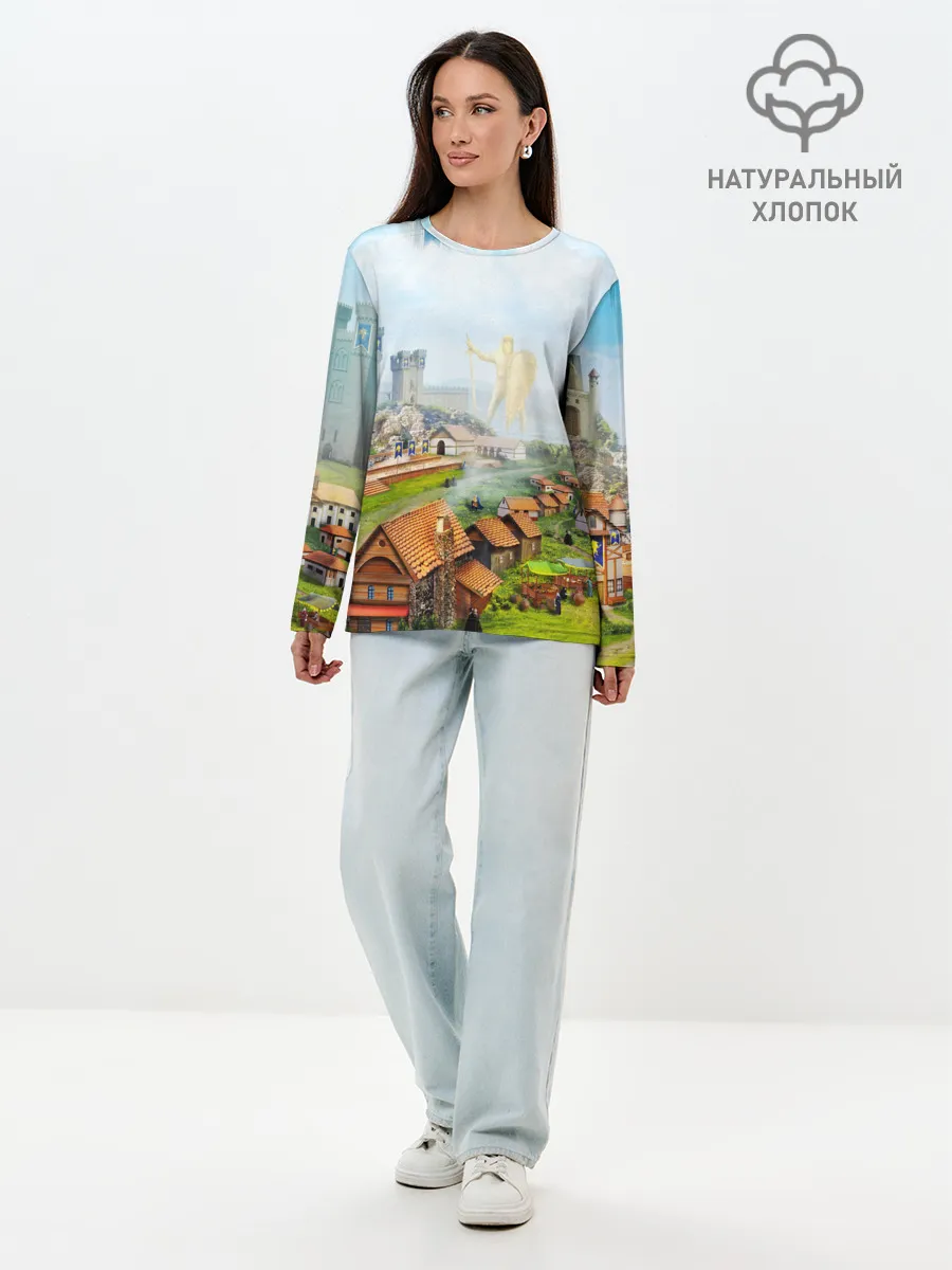 Лонгслив женский. Хлопок / ГЕРОИ МЕЧА И МАГИИ