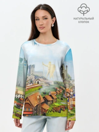 Лонгслив женский. Хлопок / ГЕРОИ МЕЧА И МАГИИ