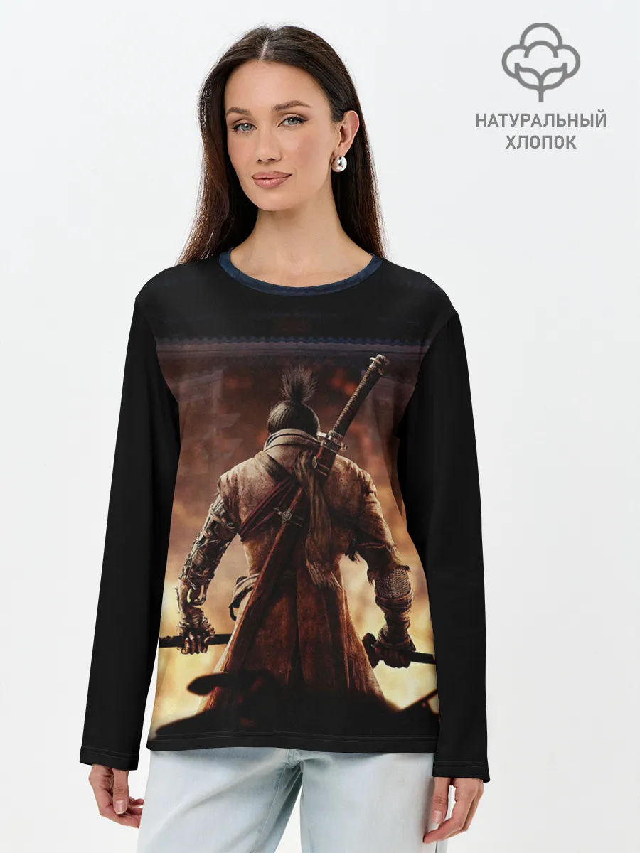 Лонгслив женский. Хлопок / Sekiro shadows die twice