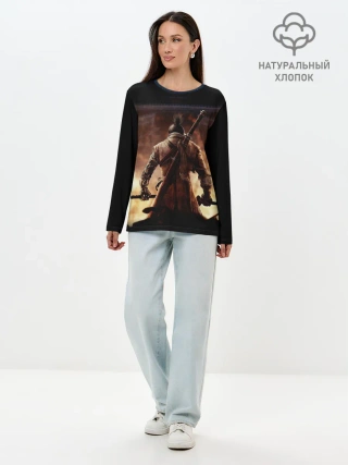 Лонгслив женский. Хлопок / Sekiro shadows die twice