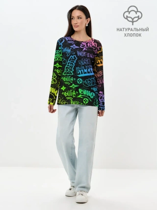 Лонгслив женский. Хлопок / BILLIE EILISH | БИЛЛИ АЙЛИШ