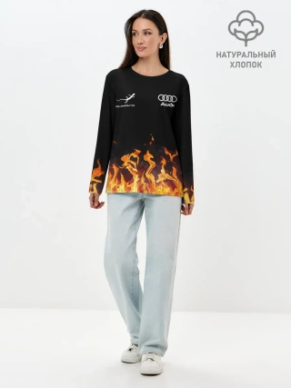 Лонгслив женский. Хлопок / Audi Ауди