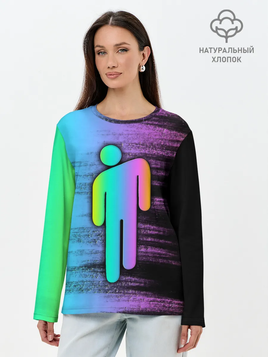 Лонгслив женский. Хлопок / BILLIE EILISH