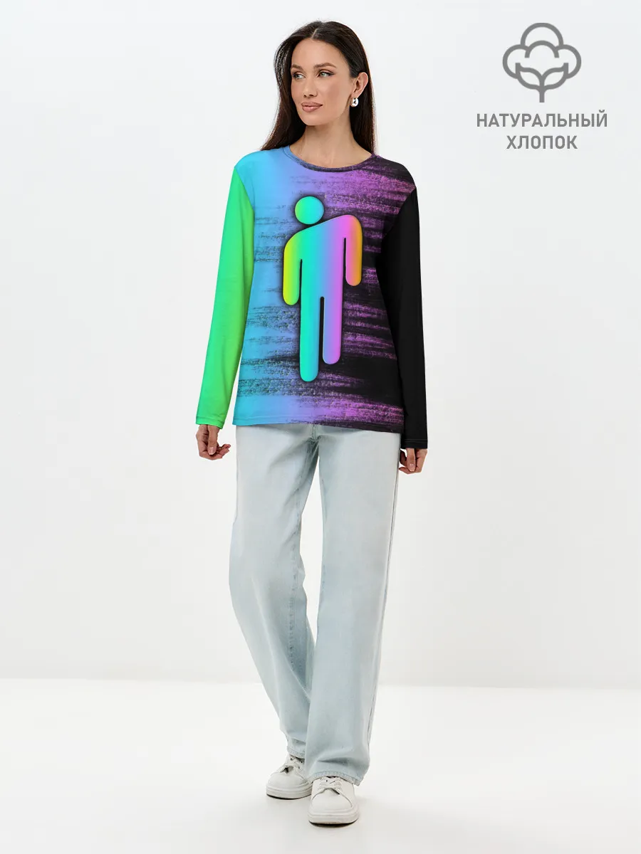 Лонгслив женский. Хлопок / BILLIE EILISH