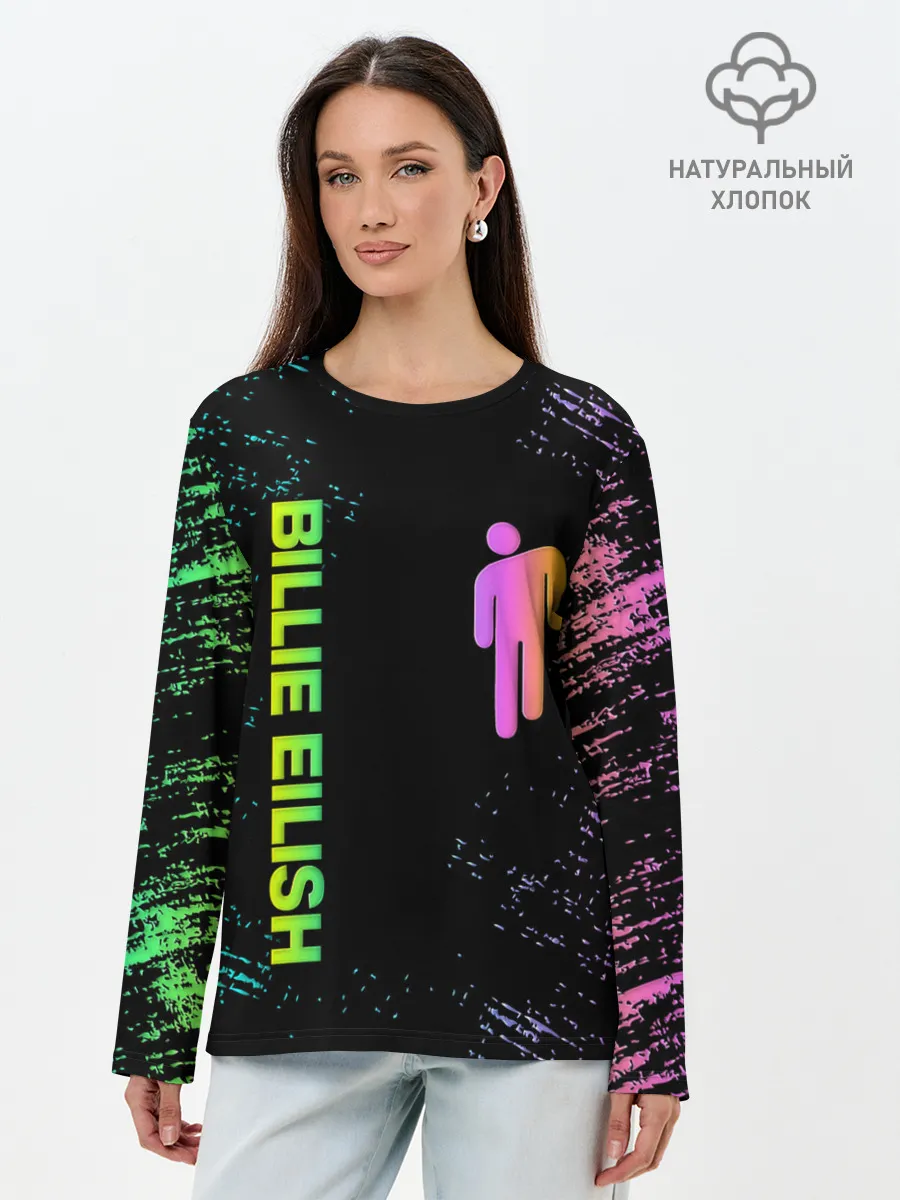 Лонгслив женский. Хлопок / BILLIE EILISH
