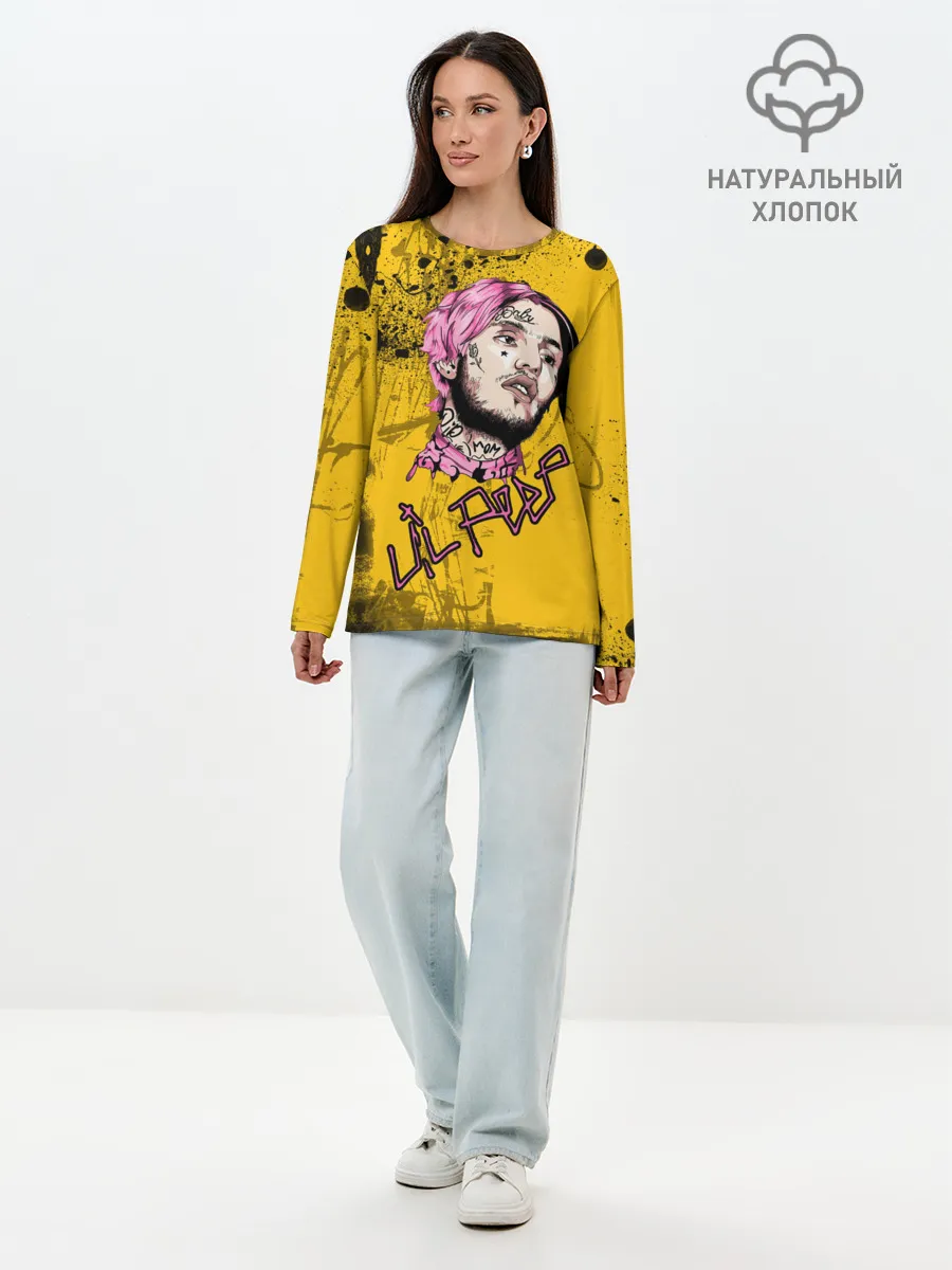 Лонгслив женский. Хлопок / Lil Peep