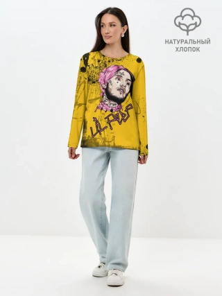 Лонгслив женский. Хлопок / Lil Peep