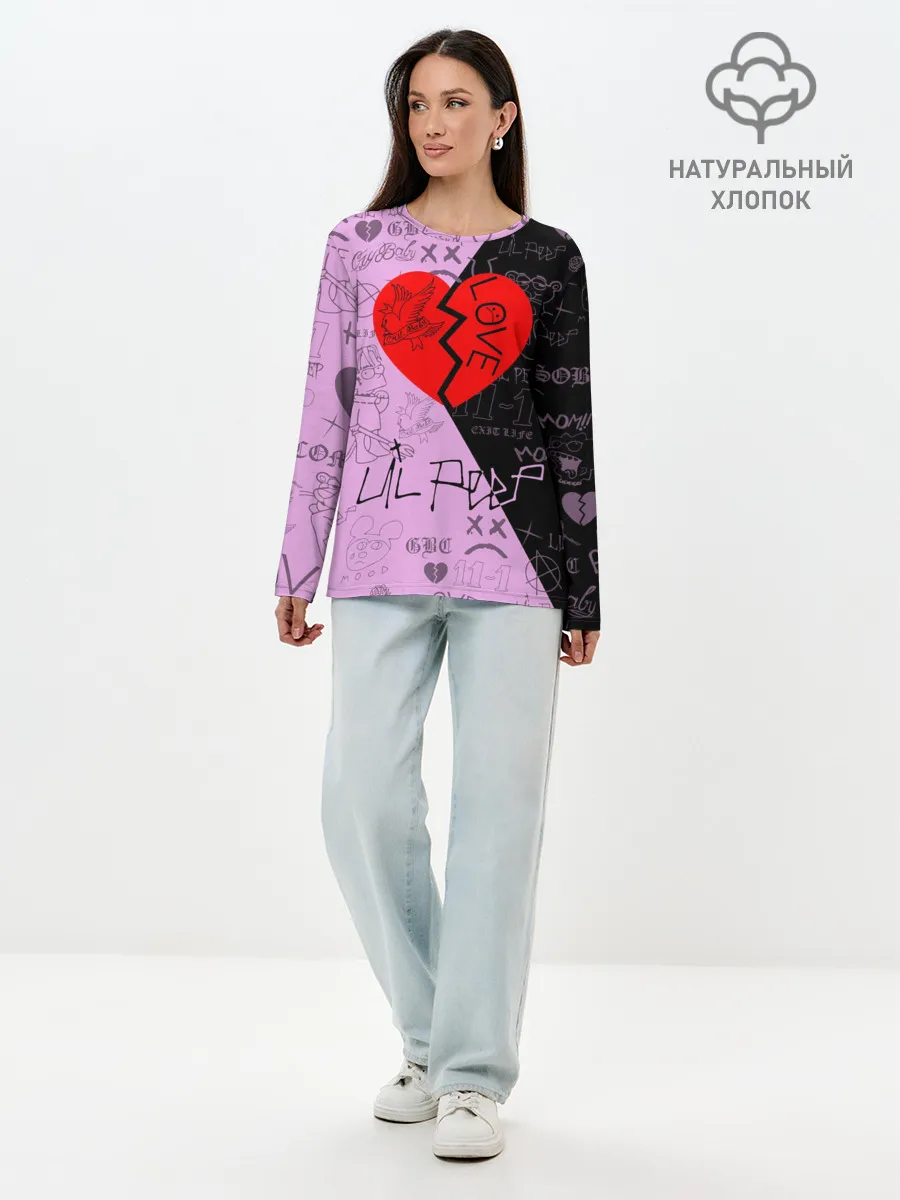 Лонгслив женский. Хлопок / LIL PEEP.