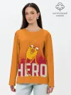 Лонгслив женский. Хлопок / HERO.Джейк