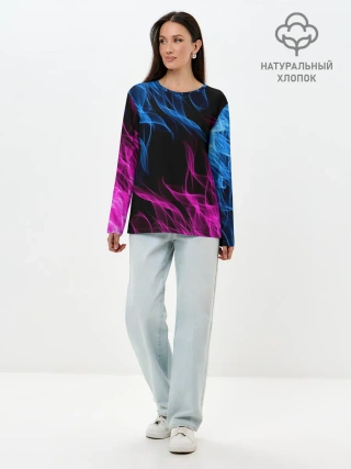 Лонгслив женский. Хлопок / БИТВА ОГНЕЙ
