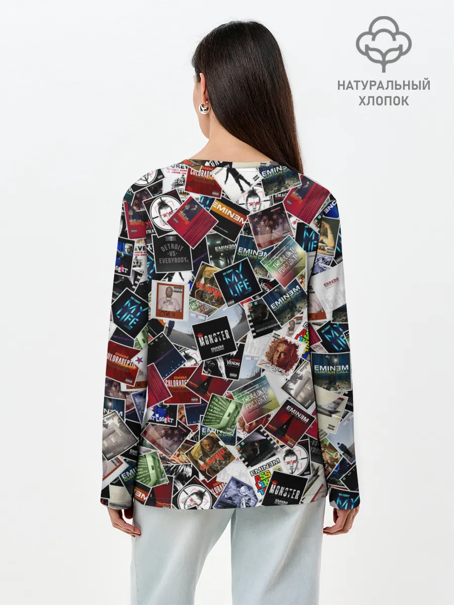 Лонгслив женский. Хлопок / Дискография EMINEM