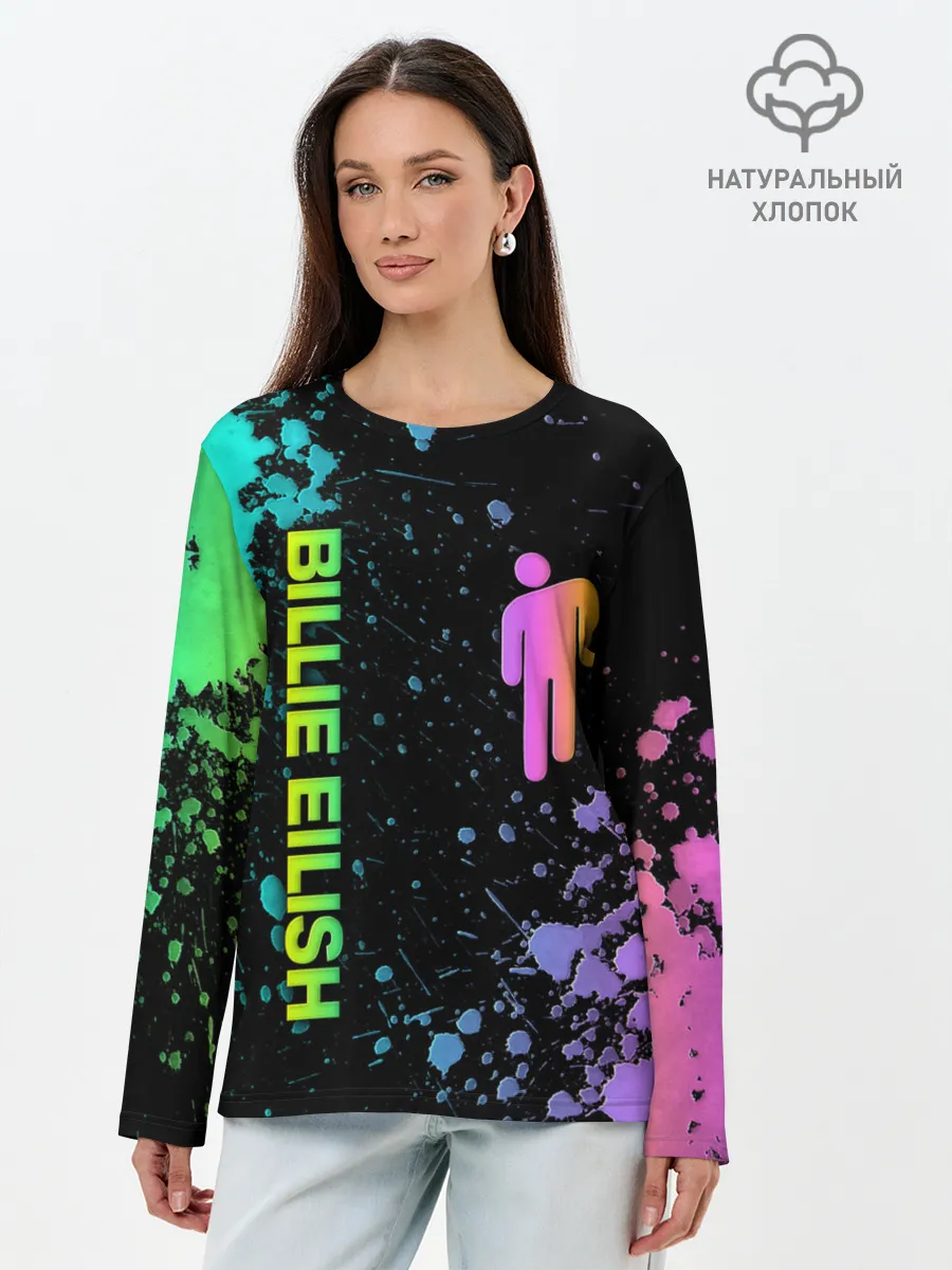 Лонгслив женский. Хлопок / BILLIE EILISH