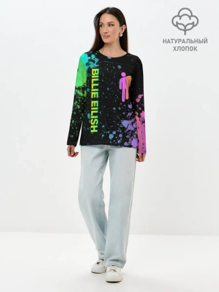 Лонгслив женский. Хлопок / BILLIE EILISH
