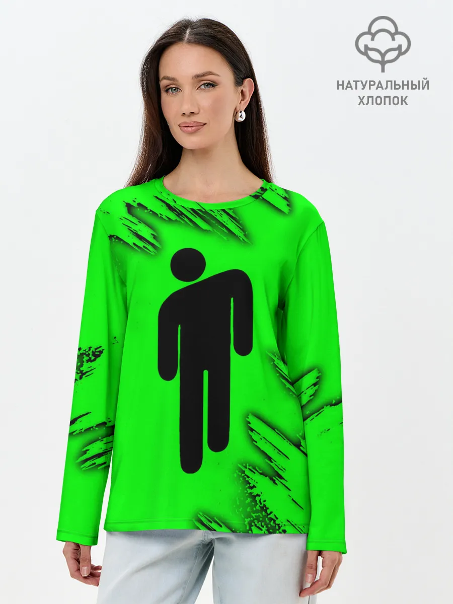 Лонгслив женский. Хлопок / BILLIE EILISH