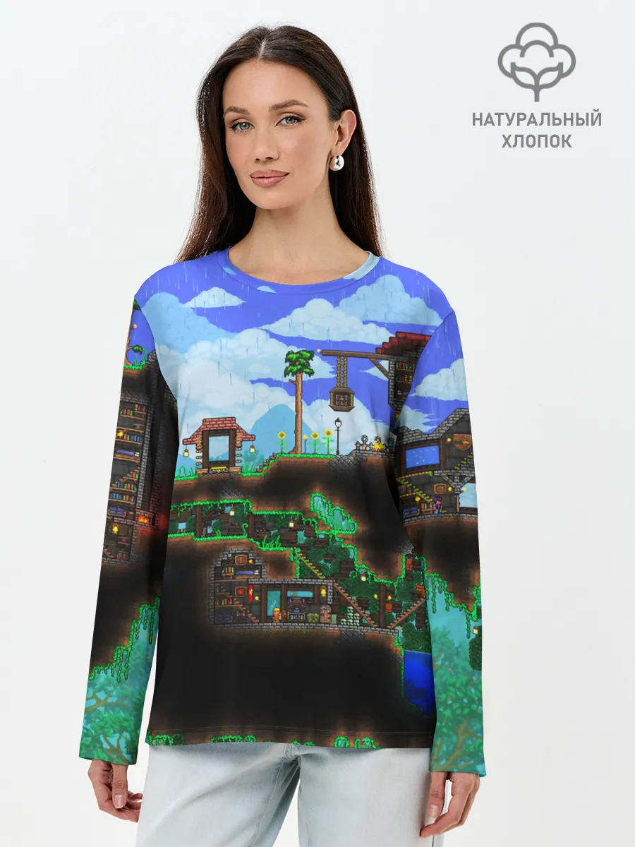 Лонгслив женский. Хлопок / TERRARIA EXCLUSIVE