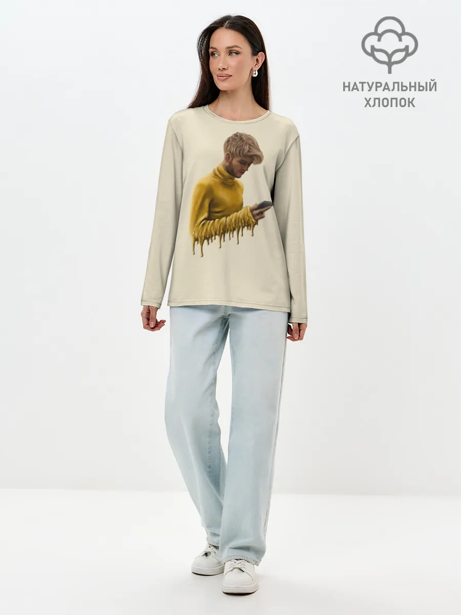 Лонгслив женский. Хлопок / Lil Peep