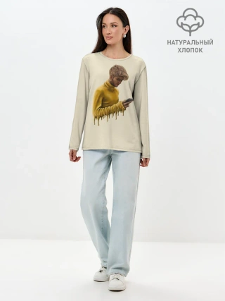 Лонгслив женский. Хлопок / Lil Peep