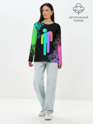 Лонгслив женский. Хлопок / BILLIE EILISH