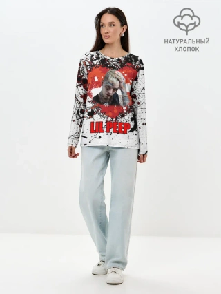 Лонгслив женский. Хлопок / Lil Peep