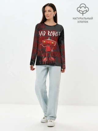Лонгслив женский. Хлопок / Bad Robot