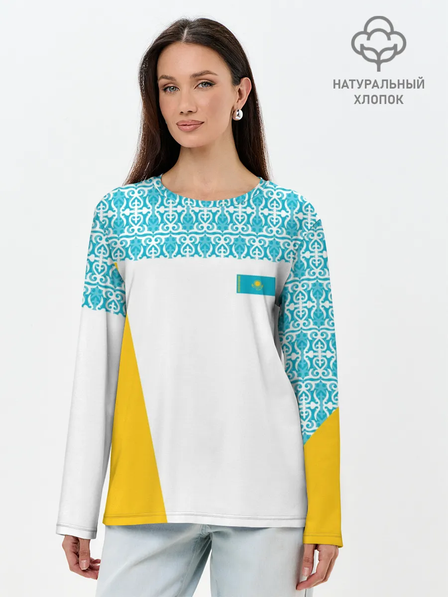 Лонгслив женский. Хлопок / Казахстан Форма