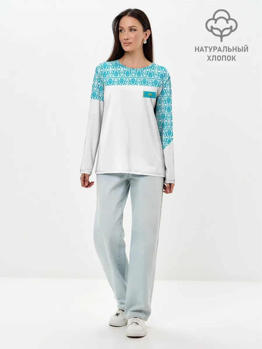 Лонгслив женский. Хлопок / Казахстан Форма