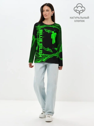Лонгслив женский. Хлопок / BILLIE EILISH