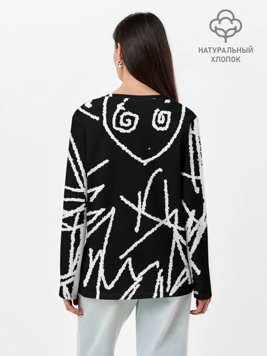 Лонгслив женский. Хлопок / Schizophrenia