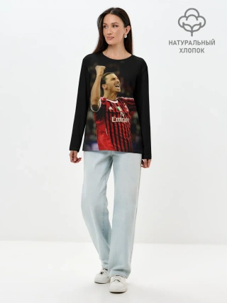 Лонгслив женский. Хлопок / Златан Ибрагимович