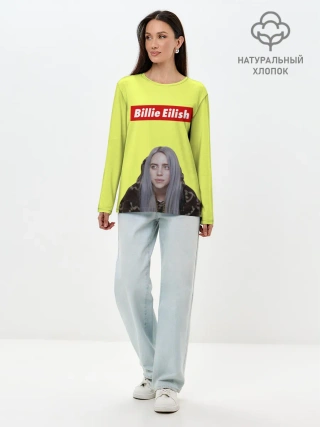 Лонгслив женский. Хлопок / BILLIE EILISH.